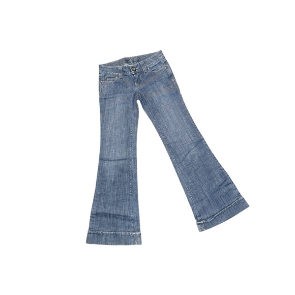 Level 99 Classic Blue Flared Women's Jeans - Picture 2 of 8